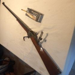 Carabine Sharps 1874 en 45/70 avec dioptre fabrication Army Sport  tr&egrave;s bon &eacute;tat