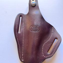 Holster Brian Foster cuir basket pour revolver