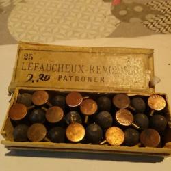 boite de 25 cartouches cal 12mm a broche