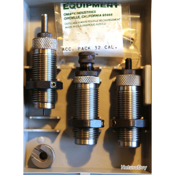 Jeu de 3 outils carbure de rechargement .32 S&W LONG/.32 H&R Mag. - RCBS