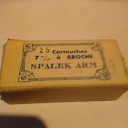 boite de 25 cartouches cal 7mm a broche spalek