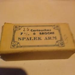 boite de 25 cartouches cal 7mm a broche spalek