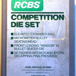 Jeu de 2 outils carbure .223 Rem. COMPETITION FL DIE SET - RCBS