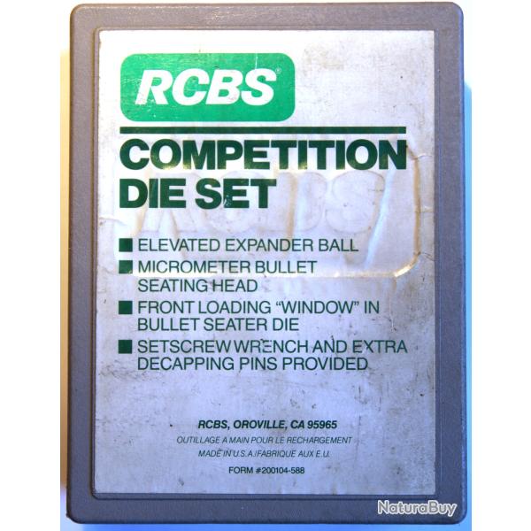 Jeu de 2 outils carbure .223 Rem. COMPETITION FL DIE SET - RCBS