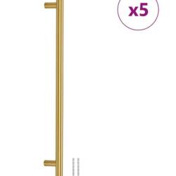 Poign&eacute;es armoire acier inoxydable dor&eacute; 320 mm design moderne durable