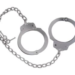 MENOTTES DE CHEVILLES EN ACIER - NICKEL&Eacute;ES 45 CM