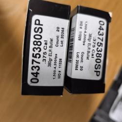 Ogive 375 lehigh 380 grs