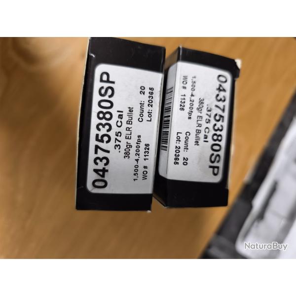 Ogive 375 lehigh 380 grs