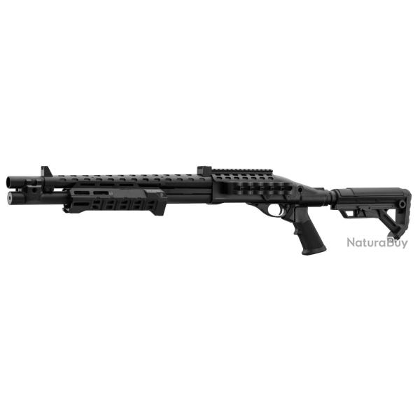 Fusil � pompe Gaz M870 Strike Industries noir airsoft M870 Full black crosse M4