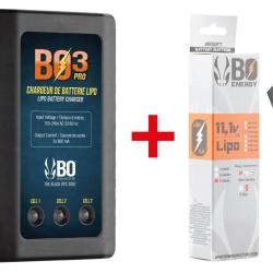 Pack batterie LiPo BO 11.1V Mini Tamiya ou T-Dean airsoft 11.1V - T-Dean