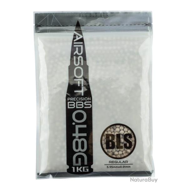 Billes lourdes 0,48g airsoft BLS - Sac de 1 kg CARTON DE 20 SACHETS DE BILLES BLS STD 1KG - 0.48g