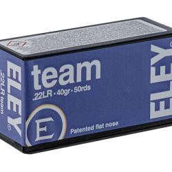 Cartouches 22LR Eley team - bo&icirc;te de 500