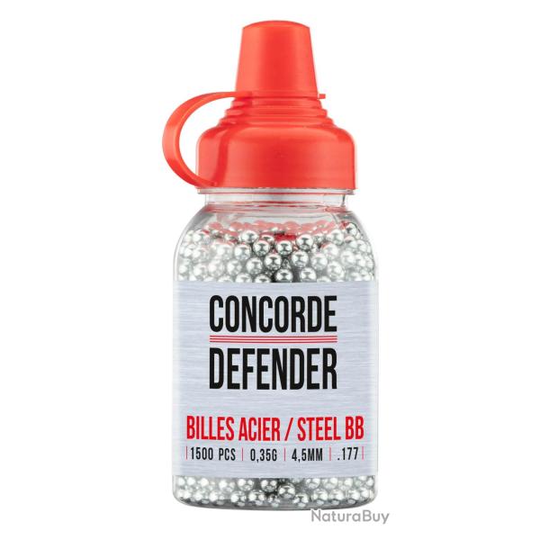 Billes acier Concorde Defender cal. 4,5 mm x 1500 Par 500