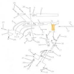 Pi&egrave;ces d&eacute;tach&eacute;es pour pistolets An IX / An XIII NOIX PISTOLET AN XIII AN IX/AN XIII PISTOL TUMBLER -