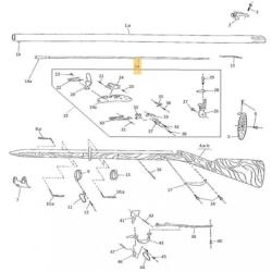 Pi&egrave;ces d&eacute;tach&eacute;es pour fusil 1777 Pedersoli VIS EMBOUCHOIR 1777 - R&eacute;f Peder. : M70PFC5637