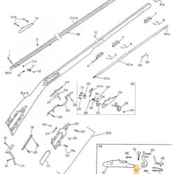 Pi&egrave;ces d&eacute;tach&eacute;es pour fusil Kentucky Pedersoli Bride de noix KENT. BRIDLE - R&eacute;f Peder. : 0800002207