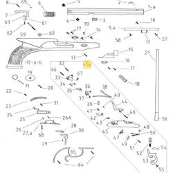 Platine pour armes &agrave; poudre noire Pedersoli PLATINE COMPLETE TATTHAM ET EGG - R&eacute;f Peder. : 080S51500
