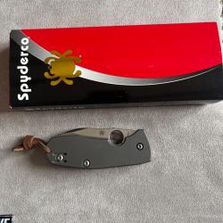 SPYDERCO TECHNO 2 lame acier CTS  XHP manche titane