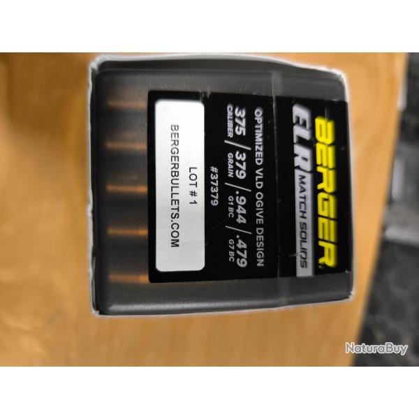Ogive 375 berger 379 grs