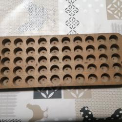 PLANCHE BOIS DE RECHARGEMENT DE 50 CARTOUCHES DE CALIBRE 12