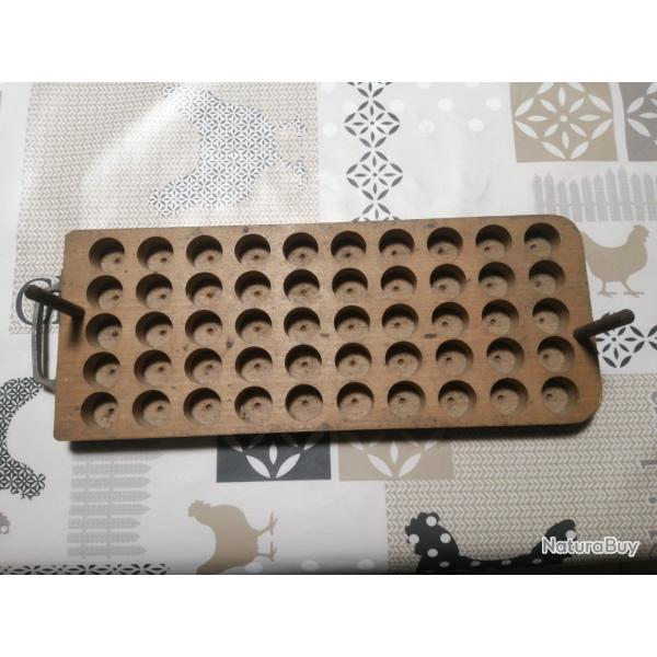 PLANCHE BOIS DE RECHARGEMENT DE 50 CARTOUCHES DE CALIBRE 12