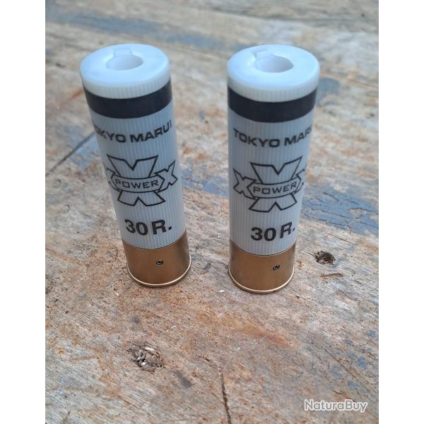 Lot de deux cartouches ShotShell Marui Blanches