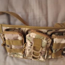 Pochette banane tactique camoufl&eacute;