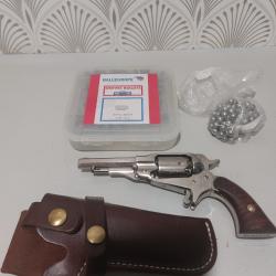 Revolver Pietta 1863 new pocket nickel&eacute; calibre 31 Tr&egrave;s bon &eacute;tat