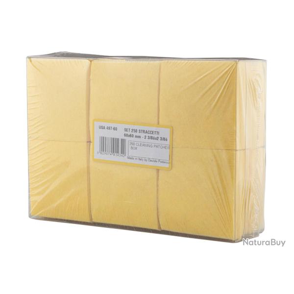 250 patchs de nettoyage 40 x 40 mm CAL.30/.41