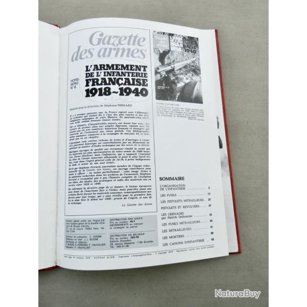 L'armement de l'infanterie fran�aise 1918-1940