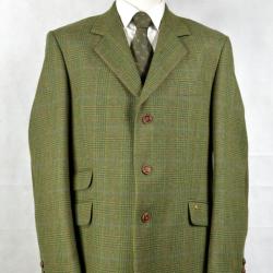 Veste Laksen tweed vert