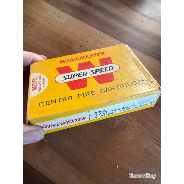 � saisir sans prix de r�serve munitions, Winchester 375, H. H. Mag.