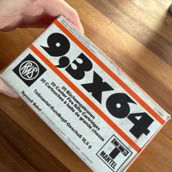 &Agrave; saisir sans prix de r&eacute;serve, munitions de grande chasse 9,3x64