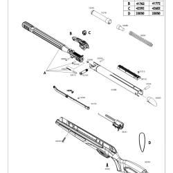 Pi&egrave;ces d&eacute;tach&eacute;es GAMO Replay 10 Maxxim 19.9J 4.5 mm 41762 - Groupe chargement REPLAY-10