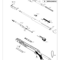 Pi&egrave;ces d&eacute;tach&eacute;es Gamo CFX 4.5 mm 29500 - Gamo Grip Caoutchouc Gauche Crosse Cfx