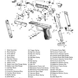 Pi&egrave;ces d&eacute;tach&eacute;es Pistolet Gamo C15 Blowback 04 - Resort de canon C15