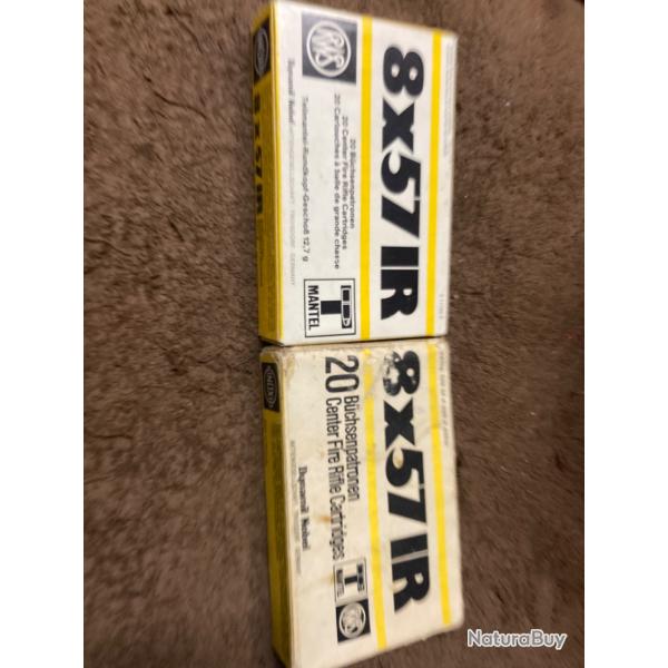Lot 38 cartouches 8x57 jR T-Mantel RWS