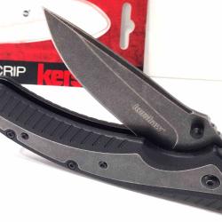 Couteau Kershaw Scrip A/O Lame Acier 8Cr13MoV Manche Black GFN Liner Lock KS1312BWX
