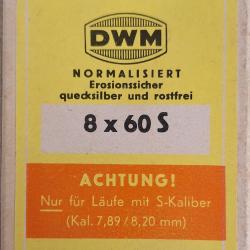 10 cartouches 8x60S RWS T Mantel 12,7g