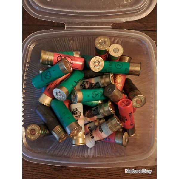 Lot de 40 cartouches anciennes cal 16