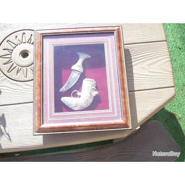 petite dague KHANJAR manche et fourreau en argent