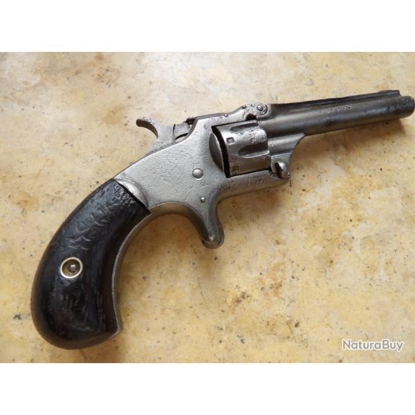 Revolver Smith et Wesson n�1 3�me issue, 7 coups, calibre 22 bosquet rimfire � restaurer