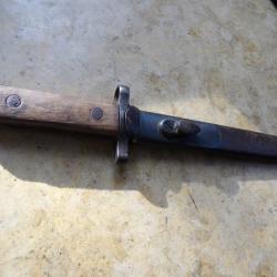 baionnette Italie mod 1938 lame fixe ABC N 105  caracano 1891 ww1 ww2 italien r&eacute;cup&eacute;r&eacute;e &agrave; Nice