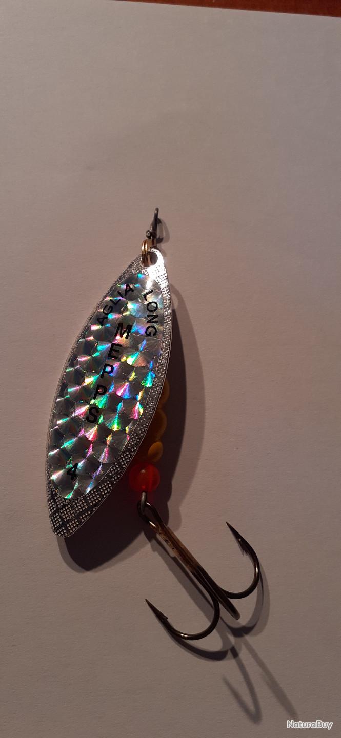 Cuiller Mepps Aglia Long Rainbow – Taille #4 (17g) – Argent Multicolore – Neuf