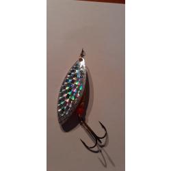 cuillers mepps aglia long rainbo argent num&eacute;ro 4