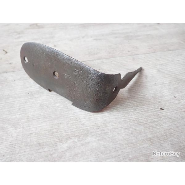 Ancienne plaque de couche pour fusil � chien, piston, silex ??