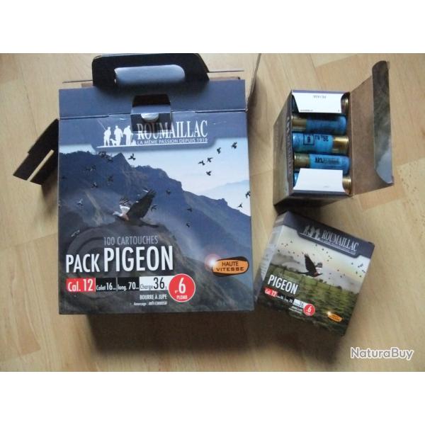 Pack cartouches Roumaillac Pigeon 12/70