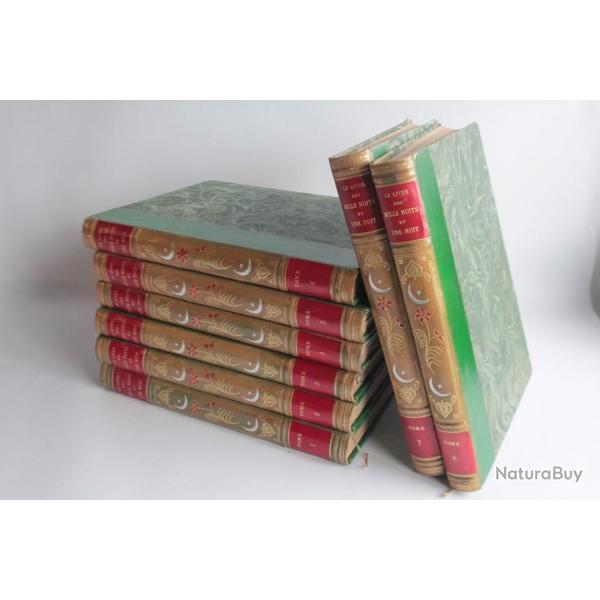 Le livre des milles et une nuits fac simile 8 volumes 1920
