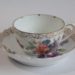 Tasse porcelaine allemande de Nymphenburg