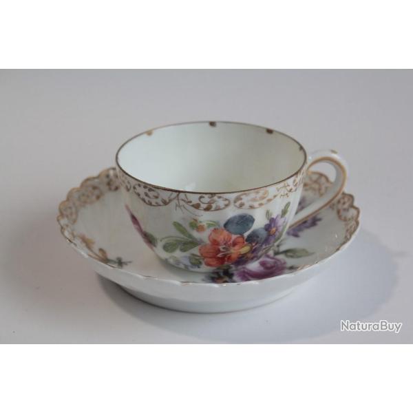 Tasse porcelaine allemande de Nymphenburg